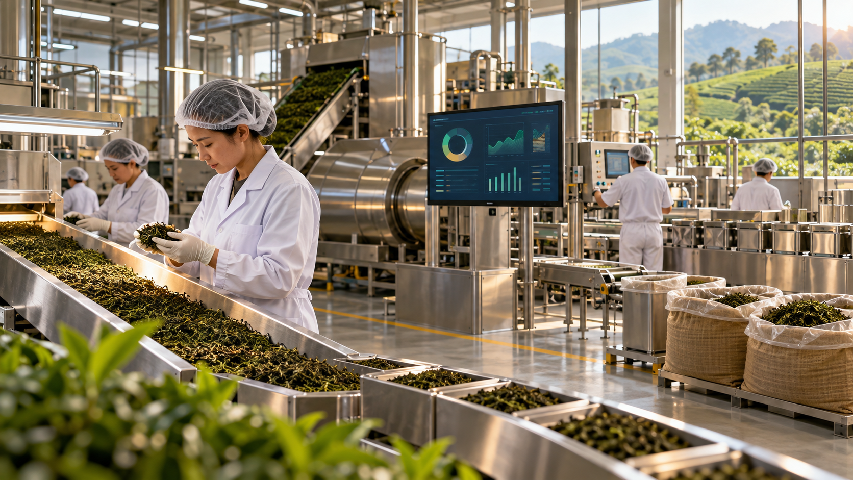 Integrated tea manufacturing operations and quality intelligence